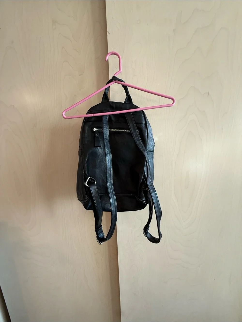 Black Leather Backpack